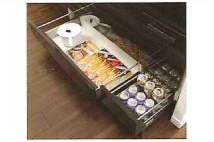 シティタワー天王寺真田山の足元スライド式収納