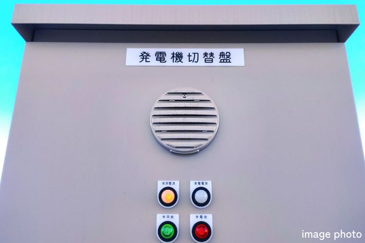 シティタワー天王寺真田山の非常用発電機図