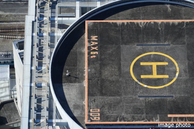 シティタワー天王寺真田山の緊急離着陸場図